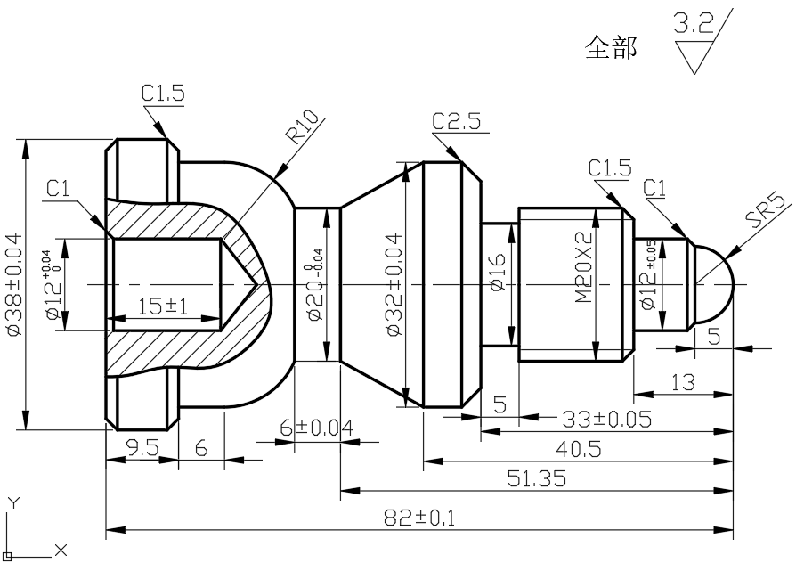 数控车高级工考试图纸图片